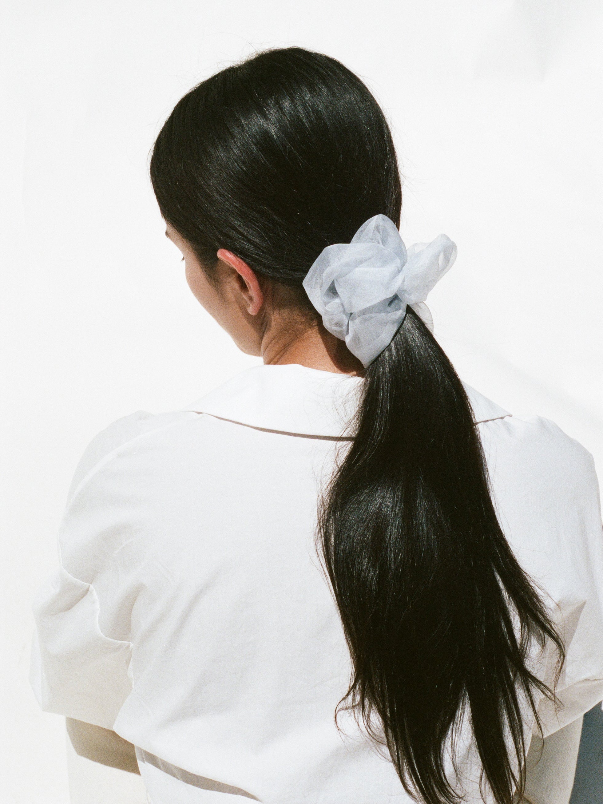 Thumbnail image of Fiori Scrunchie in Ice Organza